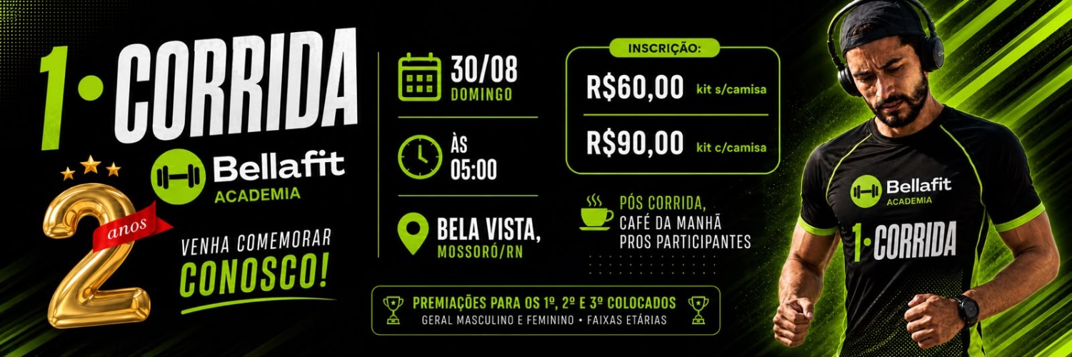 1ª CORRIDA DA ACADEMIA BELLAFIT