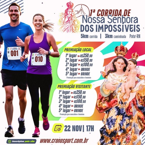1ª CORRIDA DE NOSSA SENHORA DOS IMPOSSÍVEIS